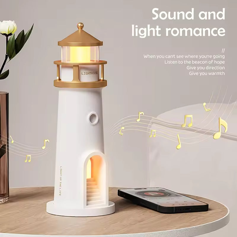 Moon Projection Lighthouse Lamp